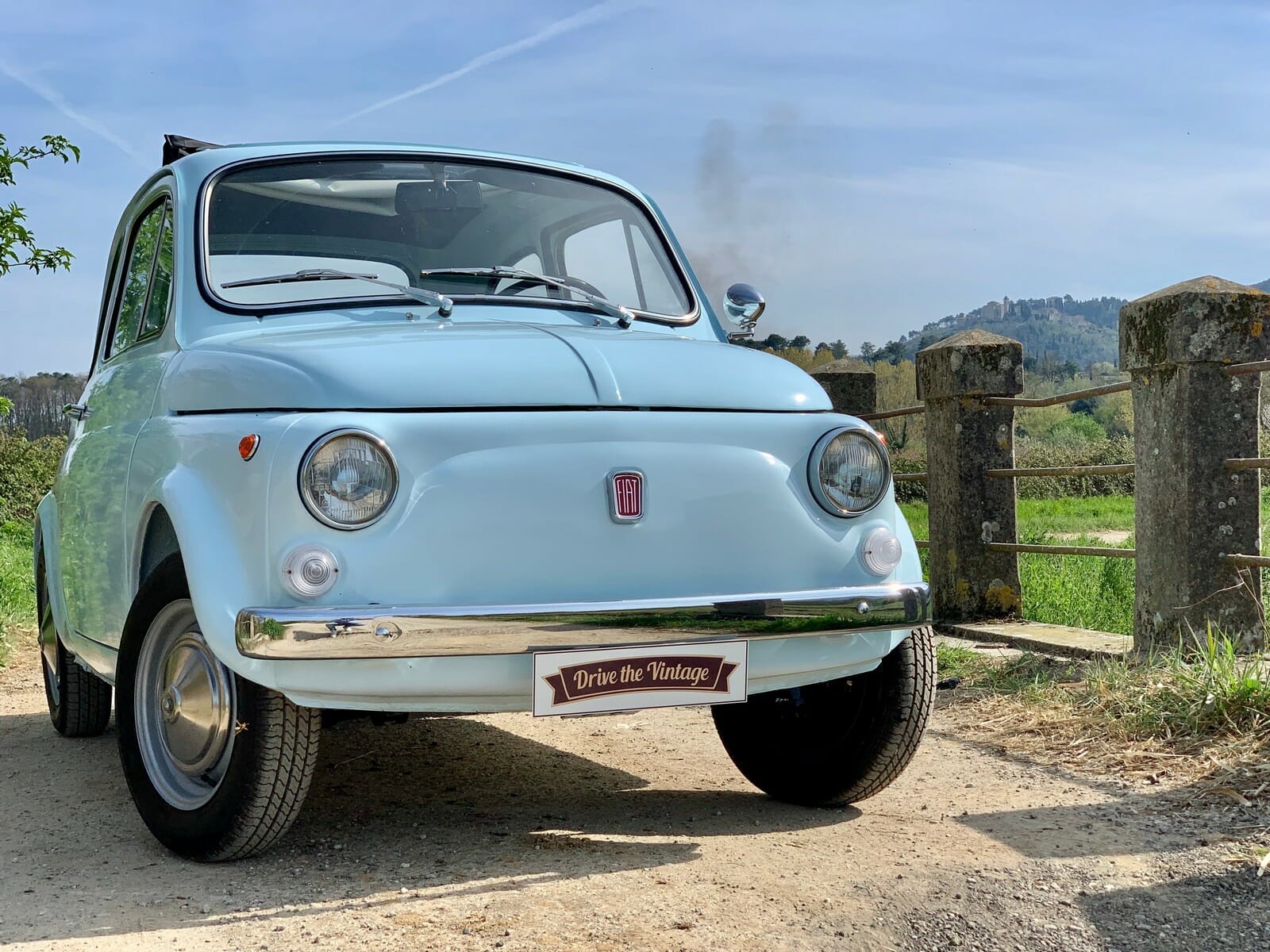 sector Drank natuurlijk Fiat 500 blue - Drive the vintage